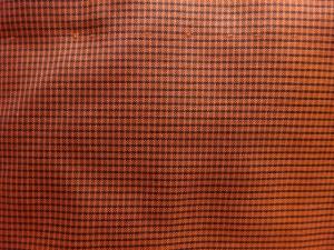 アンティーク　小格子織り出し本場大島紬着物・道行コートアンサンブル